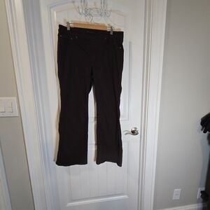 Dark Brown Slim Bootcut Jeans